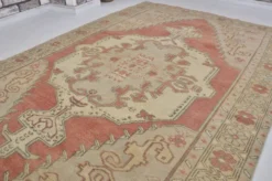 Tapis en laine Oushak neutre anatolien sku1328