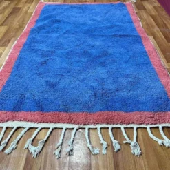 Tapis en laine pour decoration fait main marocaine