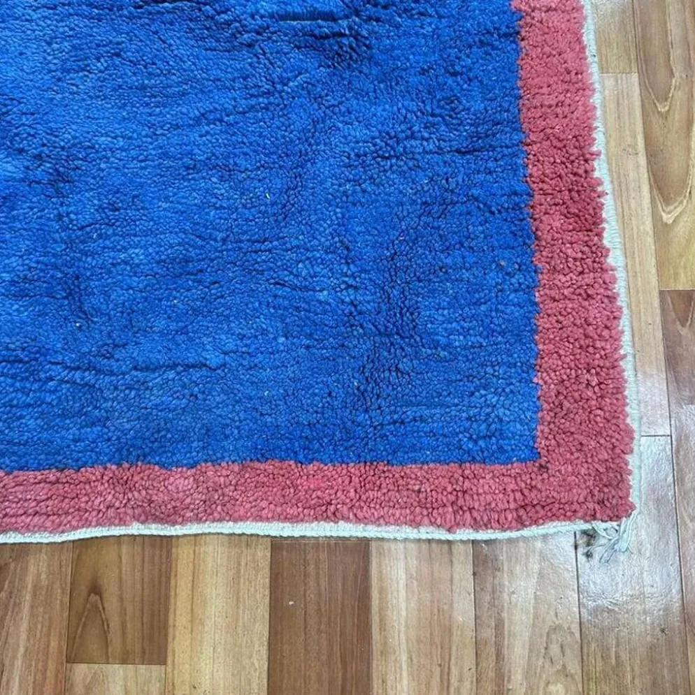 Tapis en laine pour decoration fait main marocaine