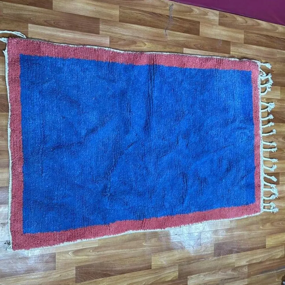 Tapis en laine pour decoration fait main marocaine