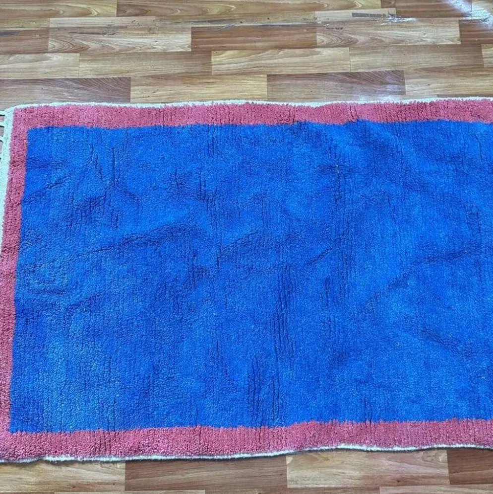 Tapis en laine pour decoration fait main marocaine