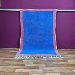 Tapis en laine pour decoration fait main marocaine