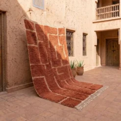 Tapis en laine pure fait main traditionnelle artisanale taille 1,5/2,5 m