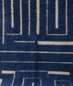 Tapis en laine pure sur mesure traditionnelle fait main 1,5/2,5 m