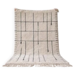 Tapis en laine pure tissè main traditionnelle artisanale taille 2/3 m