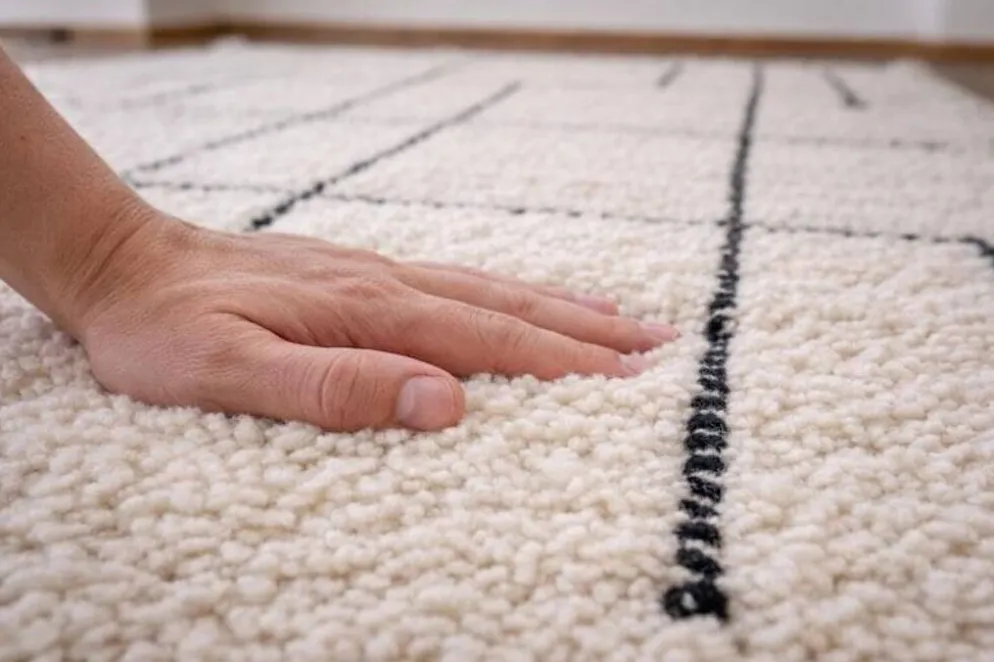 Tapis en laine pure tissè main traditionnelle artisanale taille 2/3 m