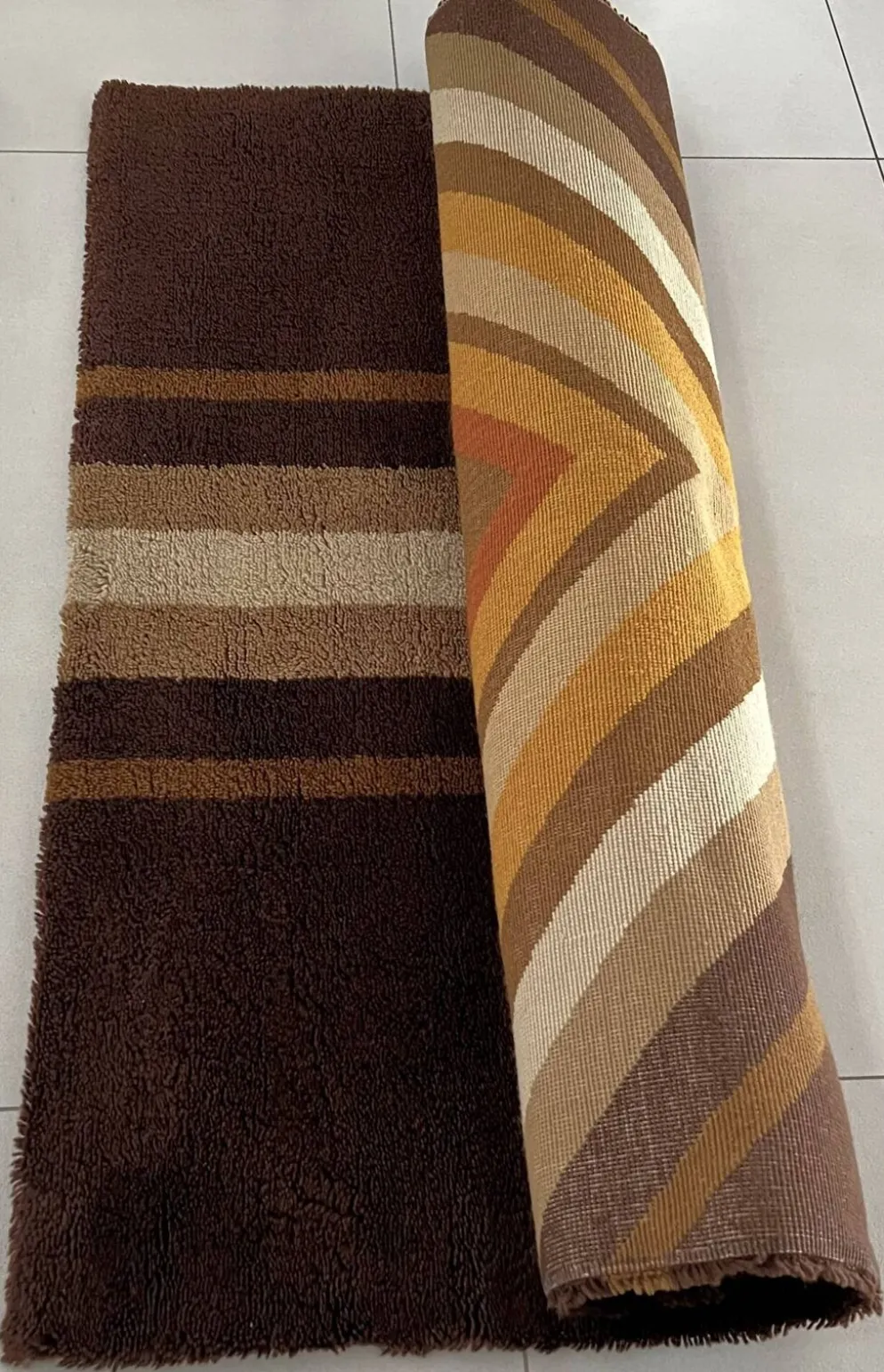 Tapis en laine série Grafik 100 par S. Doege, Allemagne 1970