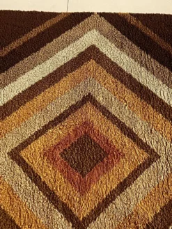 Tapis en laine série Grafik 100 par S. Doege, Allemagne 1970