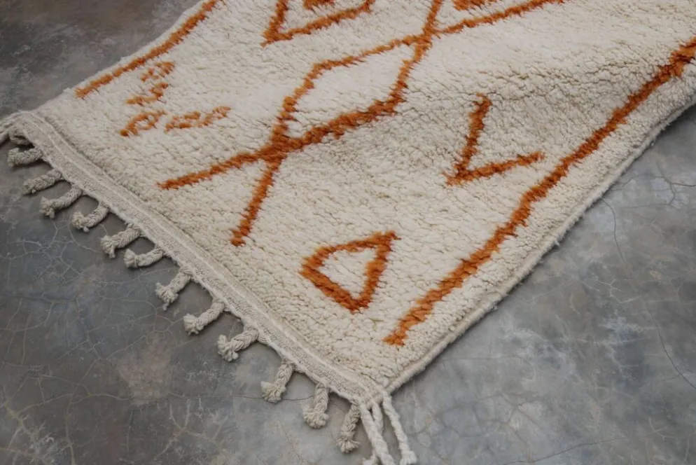Tapis en laine tissé à la main coloré, 310 x 90 cm - R315