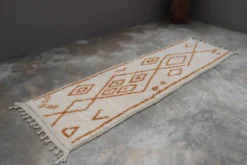 Tapis en laine tissé à la main coloré, 310 x 90 cm - R315