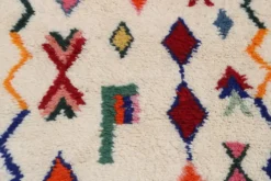 Tapis en laine tissé à la main coloré, 310 x 95 cm - R312