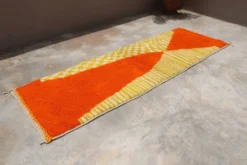 Tapis en laine tissé à la main coloré, 300 x 95 cm - R310