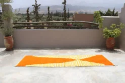 Tapis en laine tissé à la main coloré, 300 x 95 cm - R310