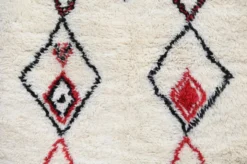 Tapis en laine tissé à la main coloré, 155 x 100 cm - P483