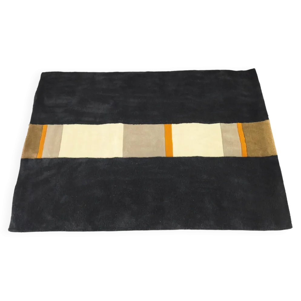Tapis en laine touffeté à la main par C. Olesen, Graphisme, années 1990
