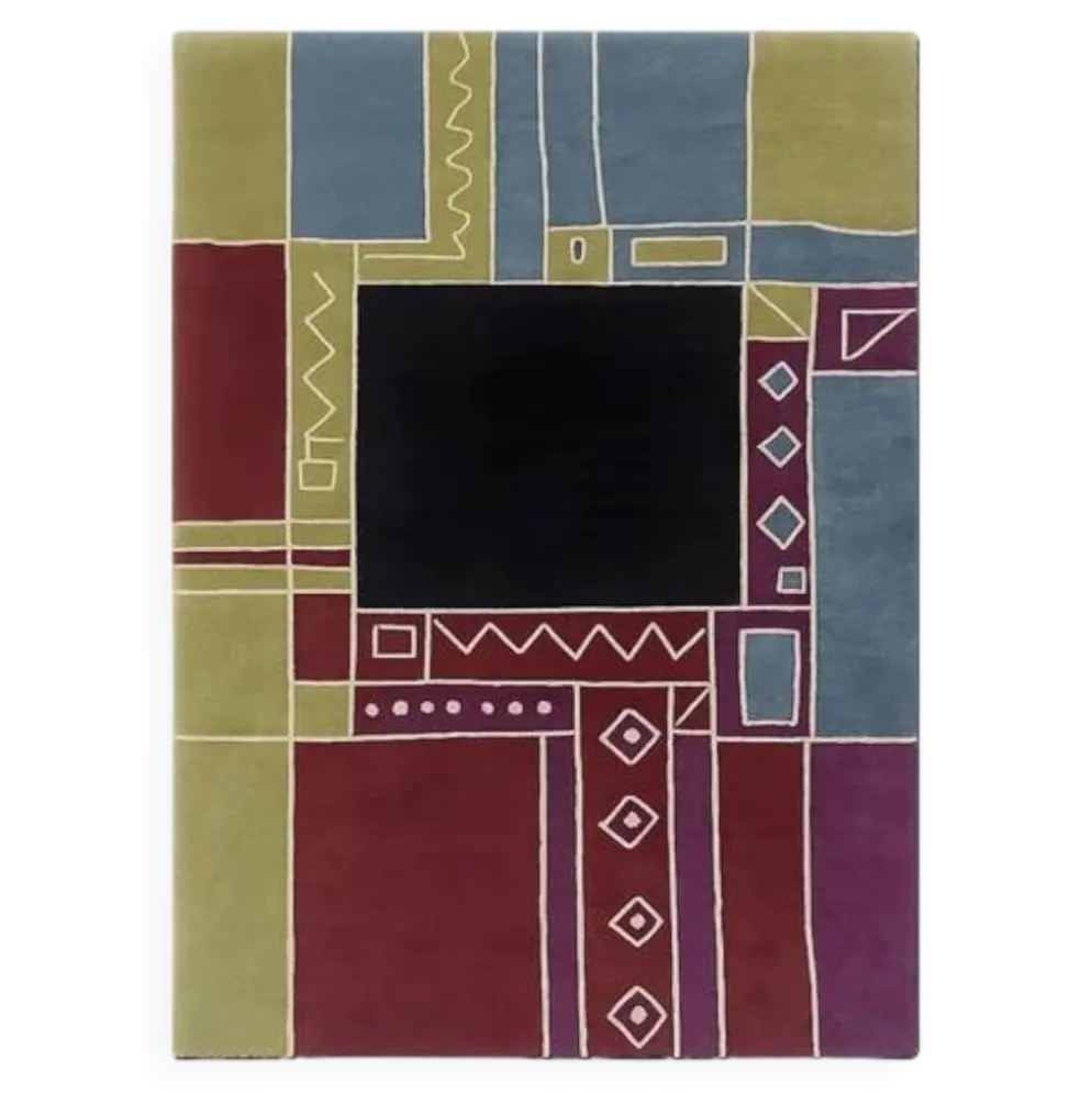 Tapis en laine tufté à la main "Krumi" de Tisca, France, années 1990.