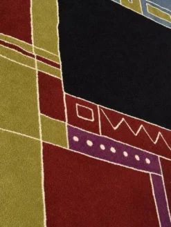Tapis en laine tufté à la main