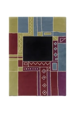 Tapis en laine tufté à la main