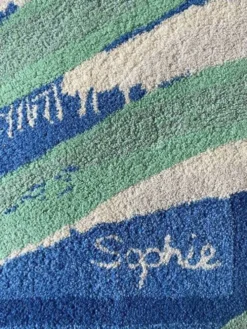 Tapis en laine tufté à la main "Sophie" de TISCA, France, années 1990.