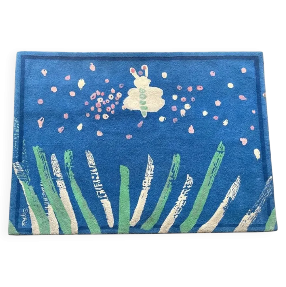 Tapis en laine tufté à la main "Sophie" de TISCA, France, années 1990.