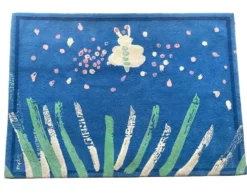 Tapis en laine tufté à la main