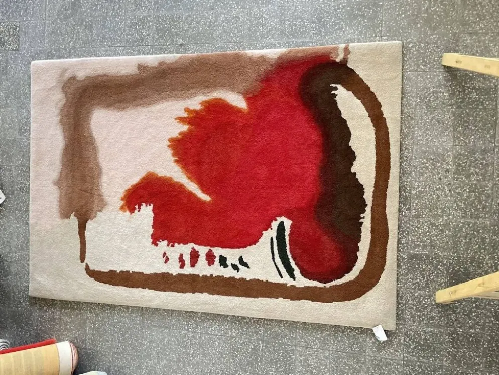 Tapis en laine tufté main Tisca Forster – France des années 1980