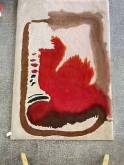 Tapis en laine tufté main Tisca Forster – France des années 1980