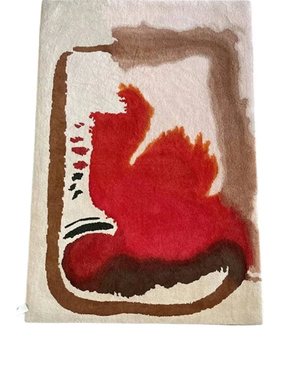 Tapis en laine tufté main Tisca Forster – France des années 1980