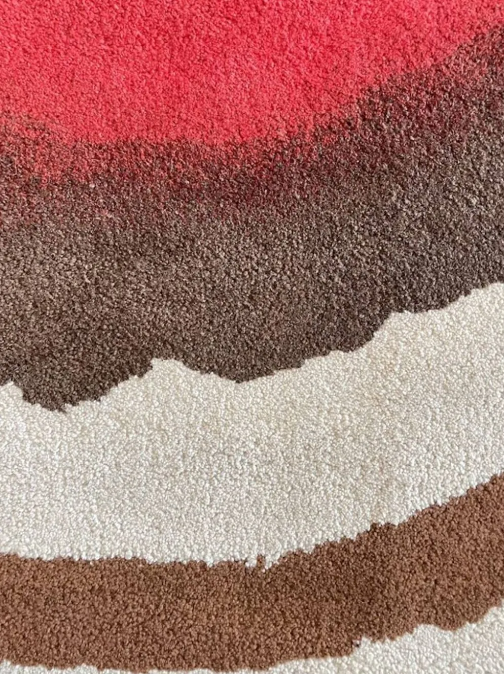 Tapis en laine tufté main Tisca Forster – France des années 1980
