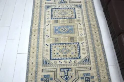 Tapis en laine turque beige et bleu sku 2290.