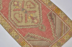 Tapis en laine turque orange et rouge sku 2490