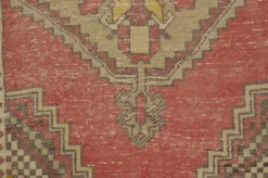 Tapis en laine turque orange et rouge sku 2490