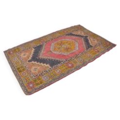 Tapis en laine turque rouge et orange sku 2493