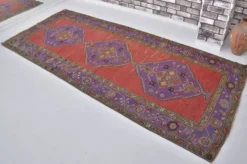 Tapis en laine turque rouge et bleu sku 1207