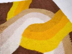 Tapis en laine vintage de style Space Age des années 1970 par Desso.