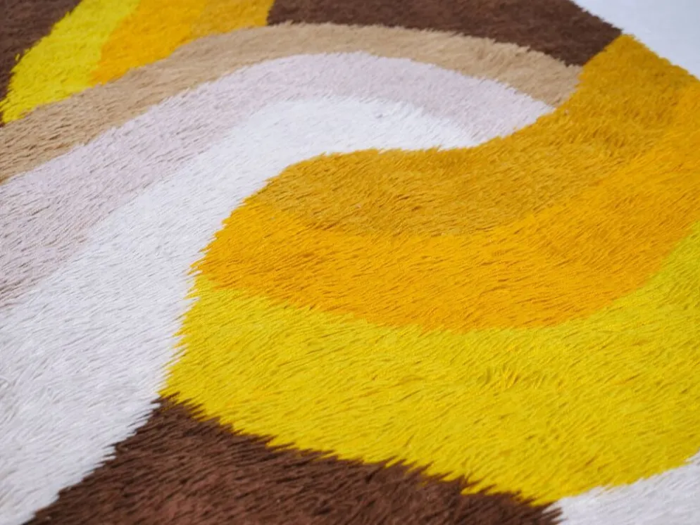 Tapis en laine vintage de style Space Age des années 1970 par Desso.