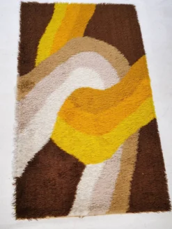 Tapis en laine vintage de style Space Age des années 1970 par Desso.