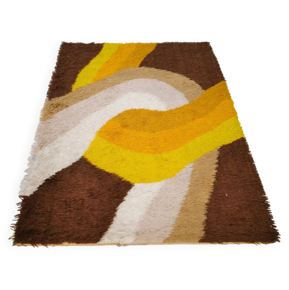 Tapis en laine vintage de style Space Age des années 1970 par Desso.