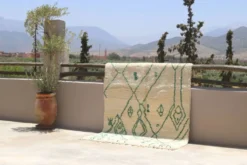 Tapis fait main coloré, 255 x 160 cm - AZ826