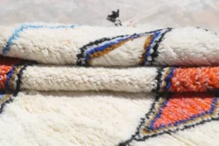 Tapis fait main coloré, 255 x 155 cm - AZ829