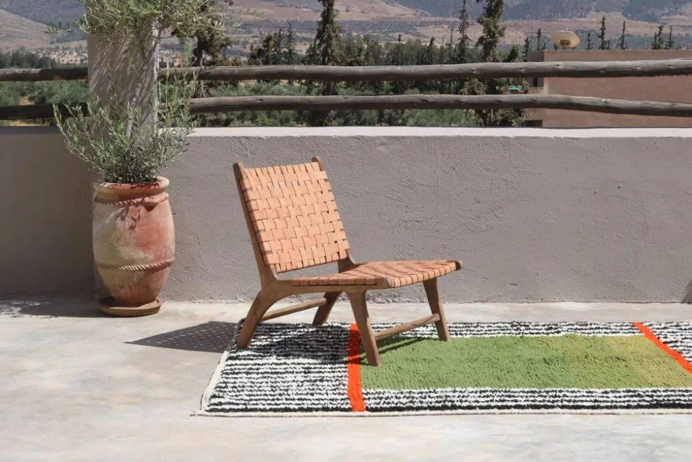 Tapis fait main coloré, 240 x 155 cm - AZ833