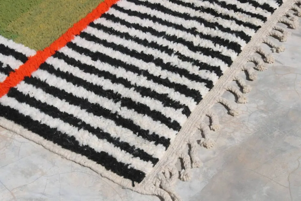 Tapis fait main coloré, 240 x 155 cm - AZ833