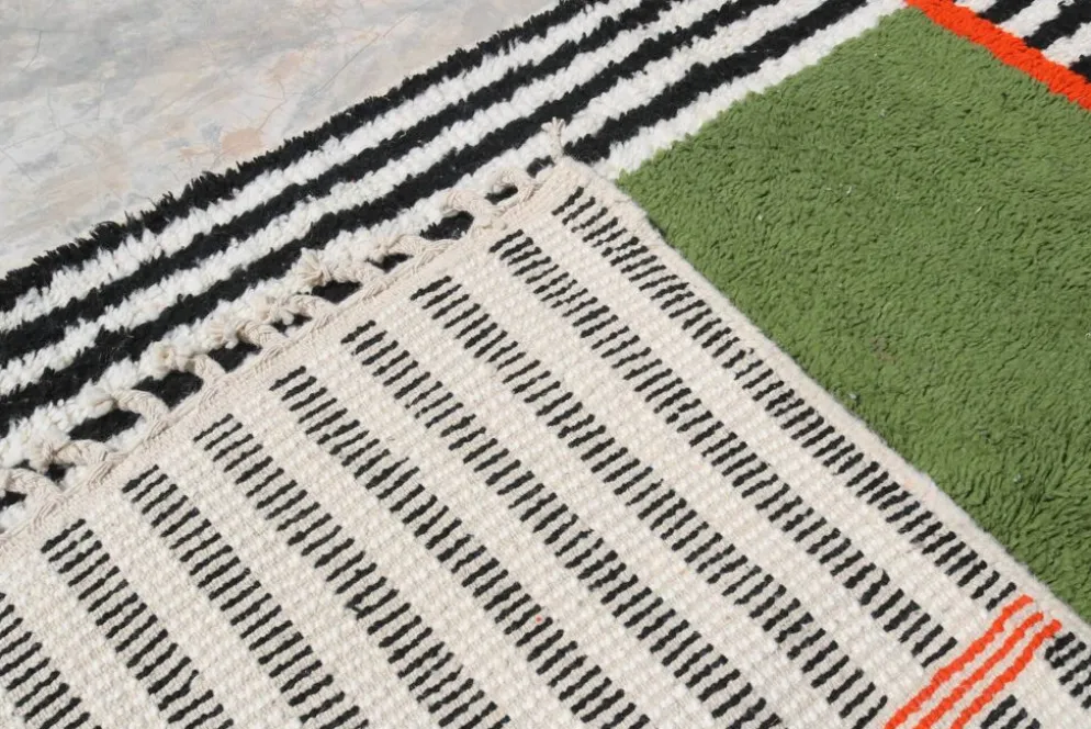 Tapis fait main coloré, 240 x 155 cm - AZ833