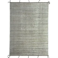 Tapis fait main de style marocain moderne, 100 % laine naturelle. Options personnalisées disponibles.