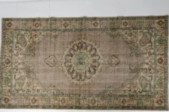Tapis fait main Oushak au sol sku 1067