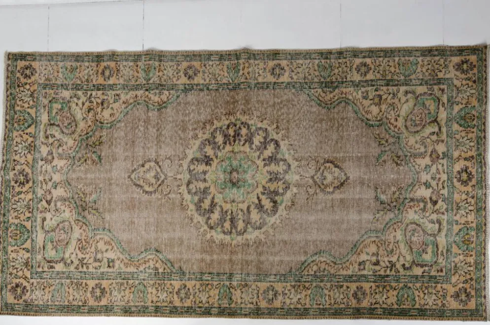 Tapis fait main Oushak au sol sku 1067