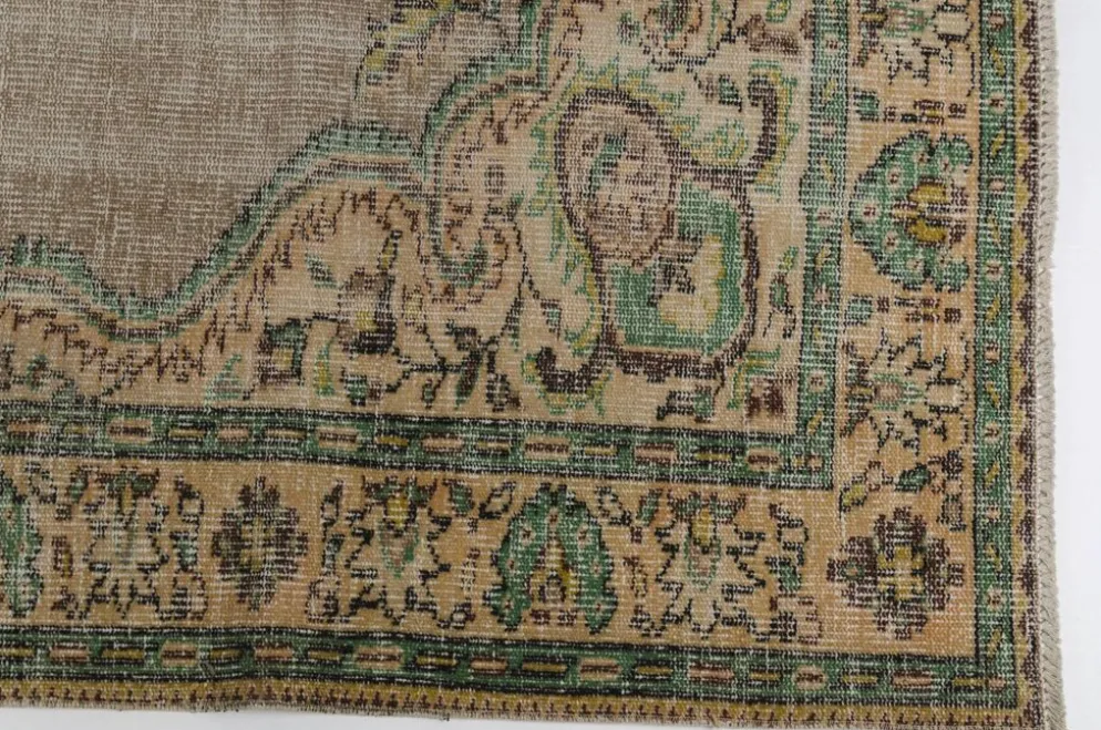 Tapis fait main Oushak au sol sku 1067