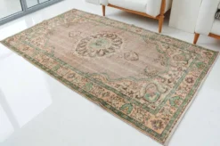 Tapis fait main Oushak au sol sku 1067