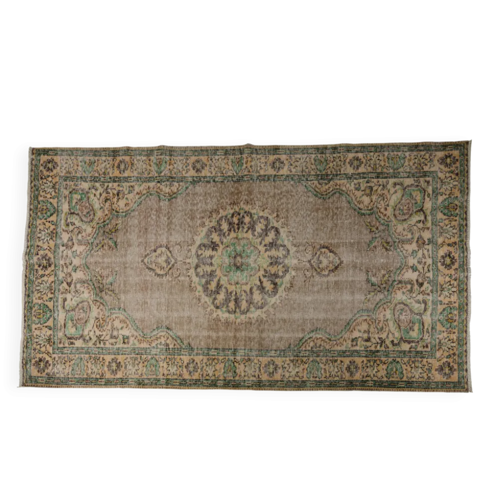 Tapis fait main Oushak au sol sku 1067