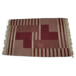 Tapis géométrique abstrait moderniste rare d'Antonín Kybal, 1948